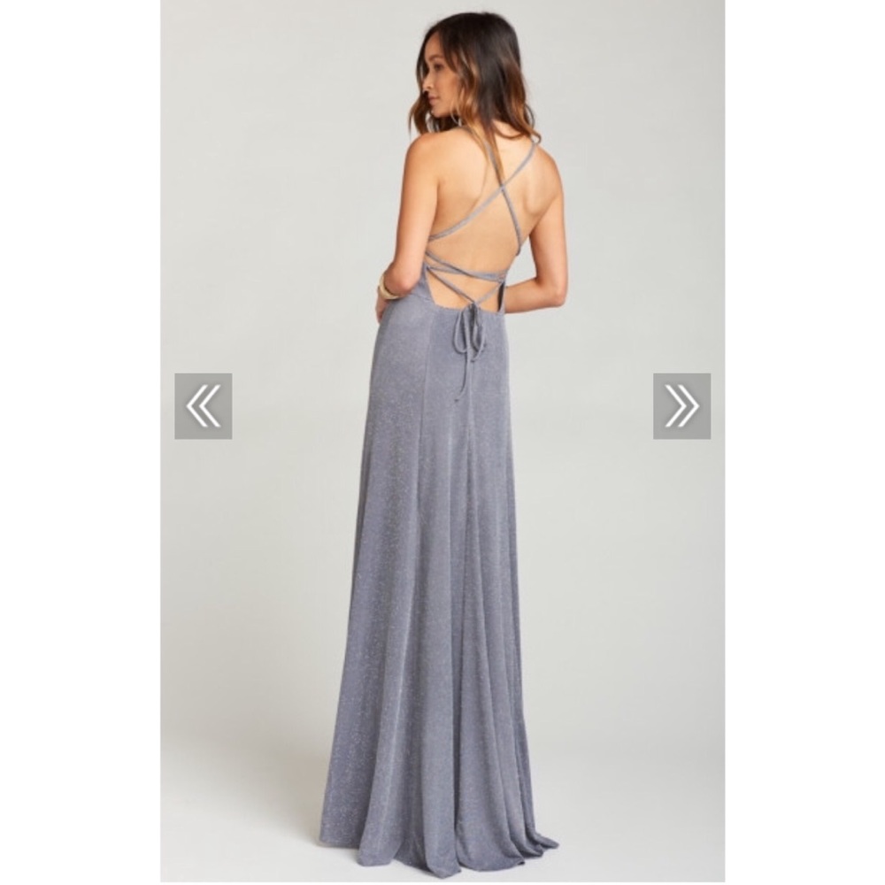 NWT show me your mumu godshaw goddess gown smoke - Picture 3 of 5